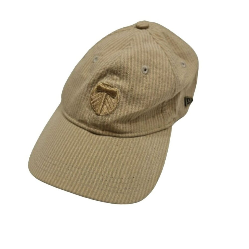 New Era Black‎ Label Axe MLS Beige Striped Hat Adjustable  Backstrap